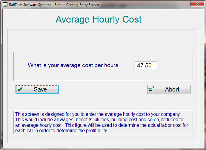 Hourly Cost