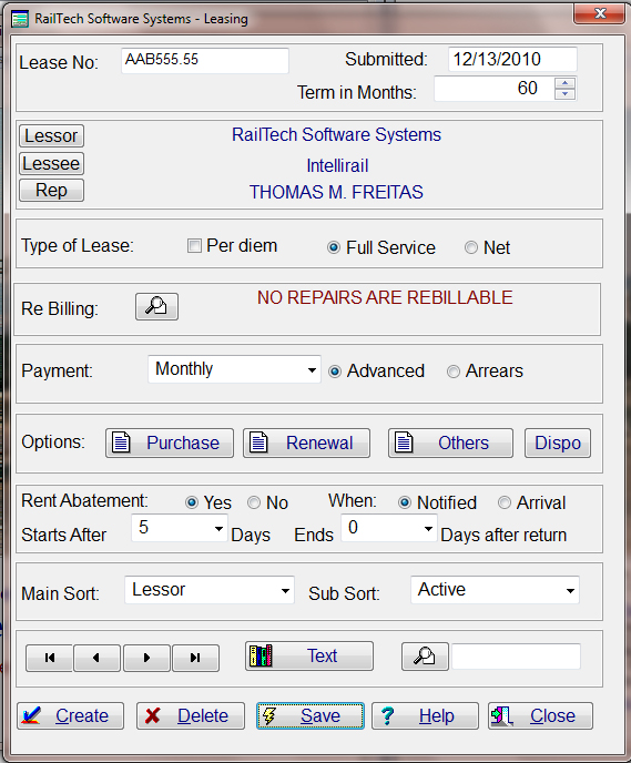Lease File