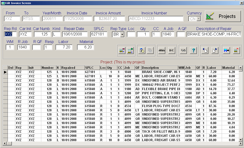 Detail Invoice