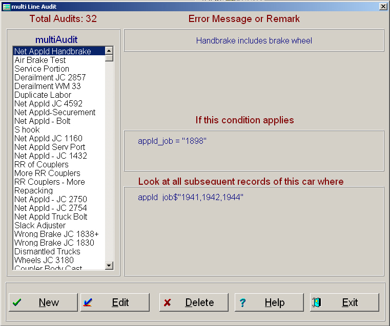 Multi0Line Audit